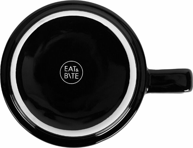 Набор чашка с бамбуковым блюдцем Eat&Bite Sheffield, черный