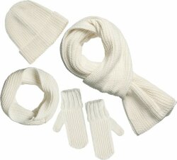 Шарф Nordkyn, белый (молочный)