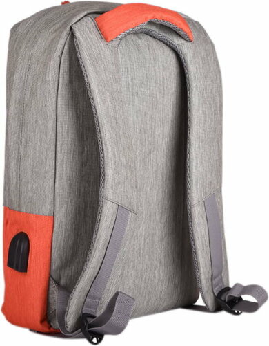 Рюкзак BAG FLY"Beam", серый/оранжевый, 44х30х10 см, ткань верха: 100% полиамид, подкладка: 100% полиэстер