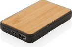 Бамбуковый карманный внешний аккумулятор Fashion, 5000 mAh