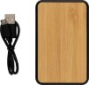 Бамбуковый карманный внешний аккумулятор Fashion, 5000 mAh
