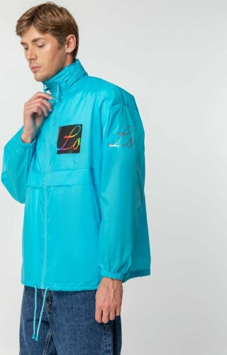 Ветровка из нейлона Sol's Surf 210, бирюзовая, размер S