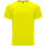 Футболка Roly Monaco унисекс, неоновый желтый, размер 2XL (56)