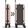 Чемодан складной Rollink Vega 360 65x47x26 см, 4 колеса, розовый