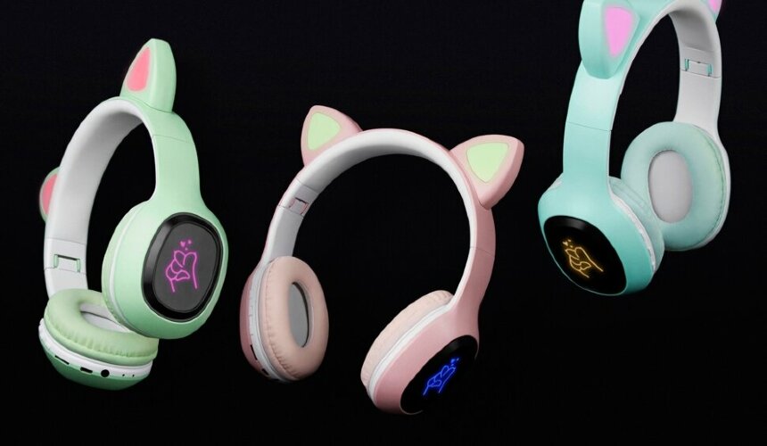 Беспроводные наушники Rombica MySound BH-19, розовый