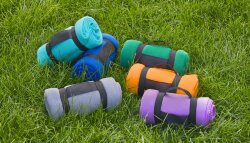 Плед Байкал, бирюзовый