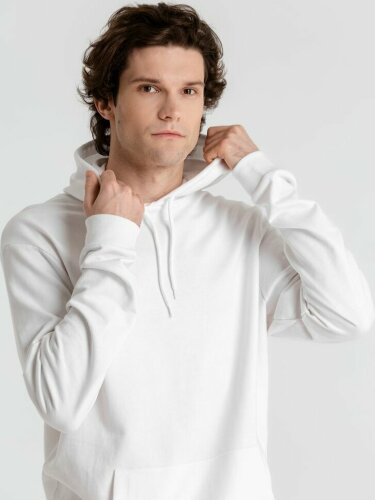 Толстовка с капюшоном унисекс Hoodie, белая, XL