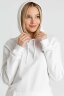 Толстовка с капюшоном унисекс Hoodie, белая, XL