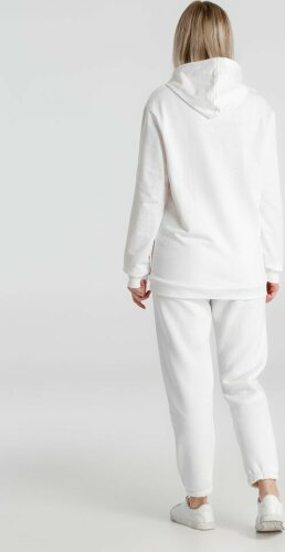 Толстовка с капюшоном унисекс Hoodie, белая, XL
