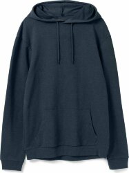 Толстовка с капюшоном унисекс Hoodie, синий меланж, 3XL