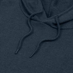 Толстовка с капюшоном унисекс Hoodie, синий меланж, 3XL