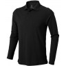 Рубашка поло Elevate Oakville мужская с длинным рукавом, черный, размер 2XL (56)