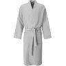 Халат вафельный Kimono, светло-серый, M/L