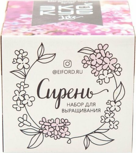 Набор для выращивания «Экокуб Lite», сирень