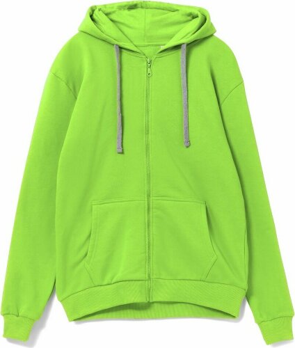 Толстовка на молнии с капюшоном Siverga Heavy, зеленое яблоко, 4XL