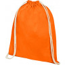 Рюкзак со шнурком Oregon из хлопка плотностью 140 г/м2, оранжевый