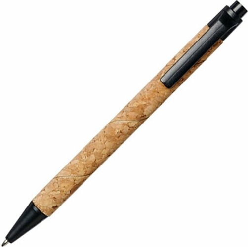 Шариковая ручка Midar из пробки и пшеничной соломы, черный