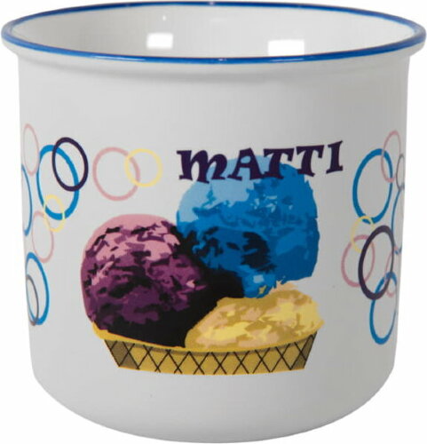 Кружка MATTI, белый, черный