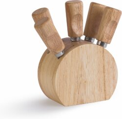 Набор для сыра Chief of cheese на подставке, натуральный