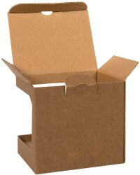 Коробка для кружек 25903 с подиумом размер 11,8х9,0х10,8 см, микрогофрокартон