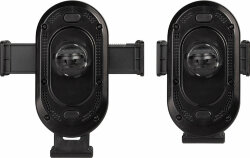 Автомобильное беспроводное (15W) зарядное устройство Guide с прозрачным корпусом, черный/серебристый