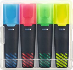 Набор жидких текстовых выделителей UMA LIQEO HIGHLIGHTER 4er SET, цвета текстовых выделителей: желтый,