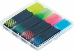 Набор жидких текстовых выделителей UMA LIQEO HIGHLIGHTER 4er SET, цвета текстовых выделителей: желтый,