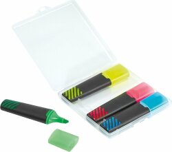 Набор жидких текстовых выделителей UMA LIQEO HIGHLIGHTER 4er SET, цвета текстовых выделителей: желтый,