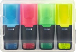 Набор жидких текстовых выделителей UMA LIQEO HIGHLIGHTER MINI 4er SET