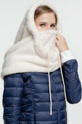 Балаклава-капюшон Molti Flocky, молочно-белая