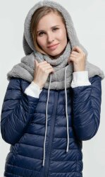 Балаклава-капюшон Molti Flocky, серая