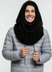 Балаклава-капюшон Molti Flocky, черная