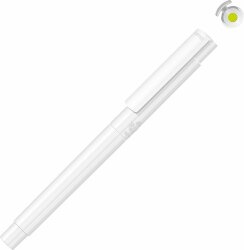 Маркер в корпусе из переработанного материала rPET UMA RECYCLED PET PEN PRO LIQEO, белый с желтыми чернилами