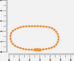 Цепочка для крепления Sharic, оранжевый неон