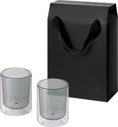 Подарочный набор 2 cтеклянных стакана Marlo в коробке-пакете