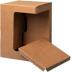 Коробка для кружки 23501 с подиумом, размер 11,9 х 8,6 х 15,2 см, микрогофрокартон, коричневый