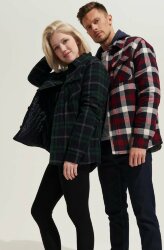 Куртка-рубашка оверсайз унисекс Sol's Noah, бордовая, размер XS/S