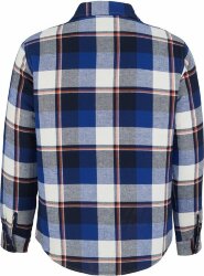 Куртка-рубашка оверсайз унисекс Sol's Noah, синяя, размер XL/2XL