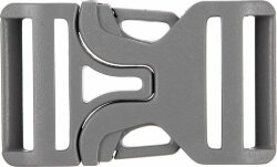 Застежка-пряжка Fibbia, серая