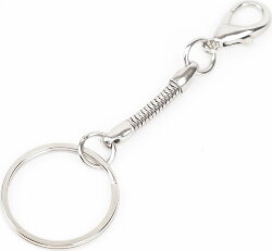 Брелок для флешки, серебристый, металл