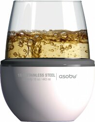 Термобокал для вина Asobu WINE KUZIE 440 мл, белый