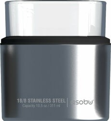 Термобокал Asobu ROCKS для крепких напитков 310 мл, серебристый