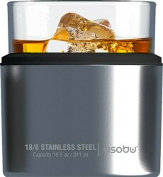 Термобокал Asobu ROCKS для крепких напитков 310 мл, серебристый