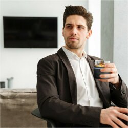 Термобокал Asobu ROCKS для крепких напитков 310 мл, черный